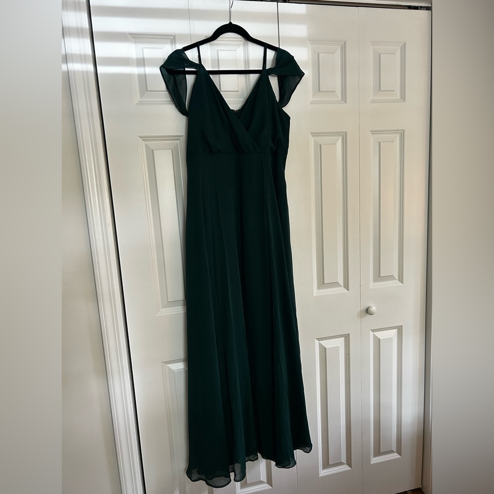 Birdy Grey Emerald Kaia Gown with Cap Sleeve